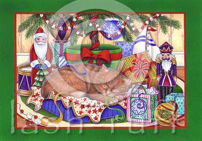 Kitty under tree