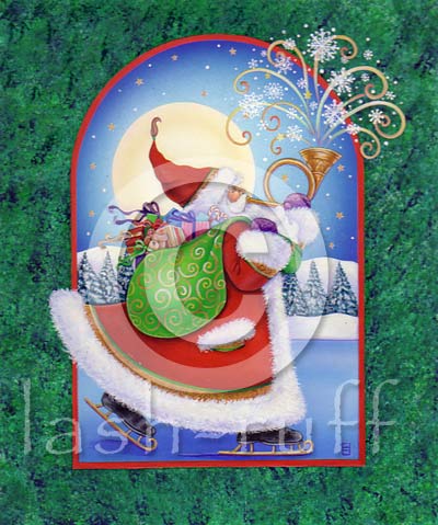 skating santa