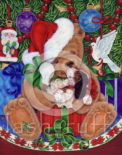 teddy and puppy