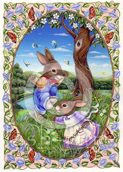 skipping bunnies