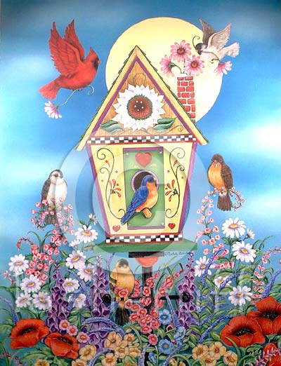 birdhouse flag