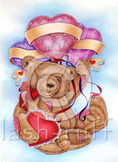 bear with balloons